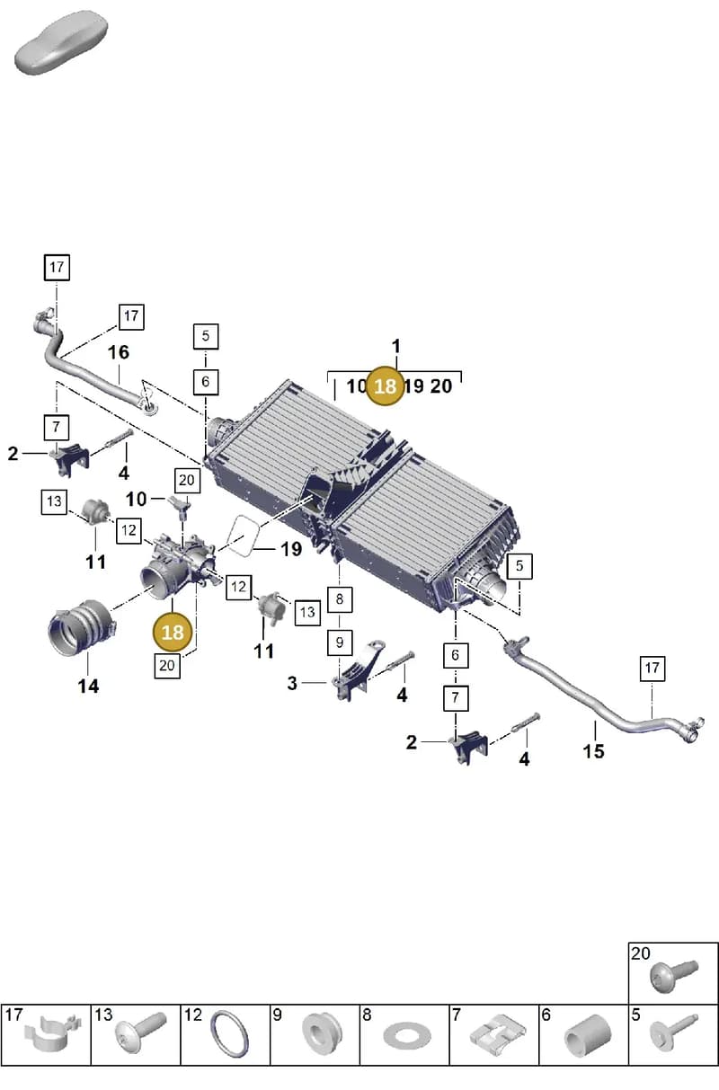 992145861C — Porsche 911 (2024-2025) diagram p63107200, position 18