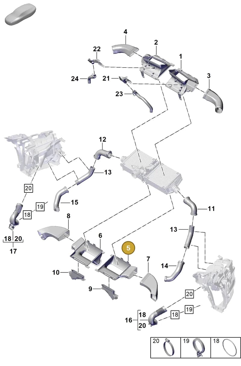 992145927D — Porsche 911 (2020-2022) diagram p57107250, position 5