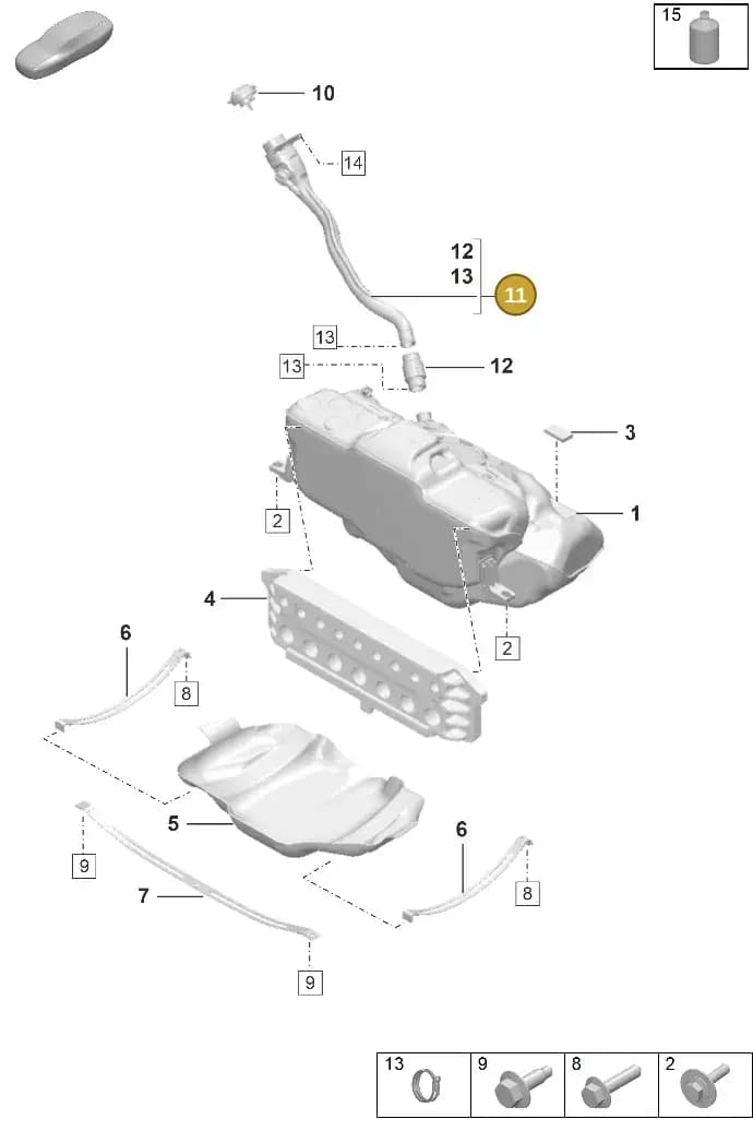 992201106D — Porsche 911 (2018-2024) diagram p53201000, position 11