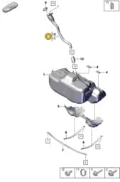 992201106K Porsche Fuel Filler Neck