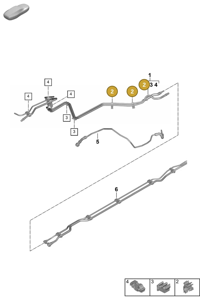 992201171C — Porsche 911 (2024-2025) diagram p63201150, position 2