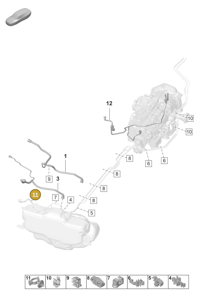 992201171J — Porsche 911 (2021-2022) diagram p59107300, position 11