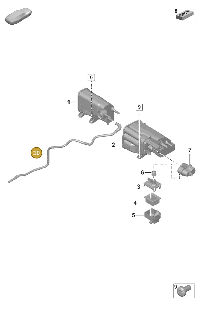 992201390 — Porsche 911 (2020-2022) diagram p53201200, position 10