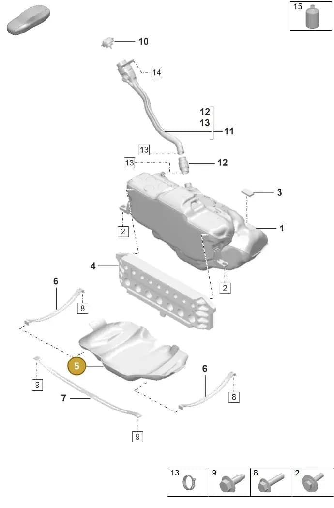 992201975B — Porsche 911 (2021-2022) diagram p53201000, position 5