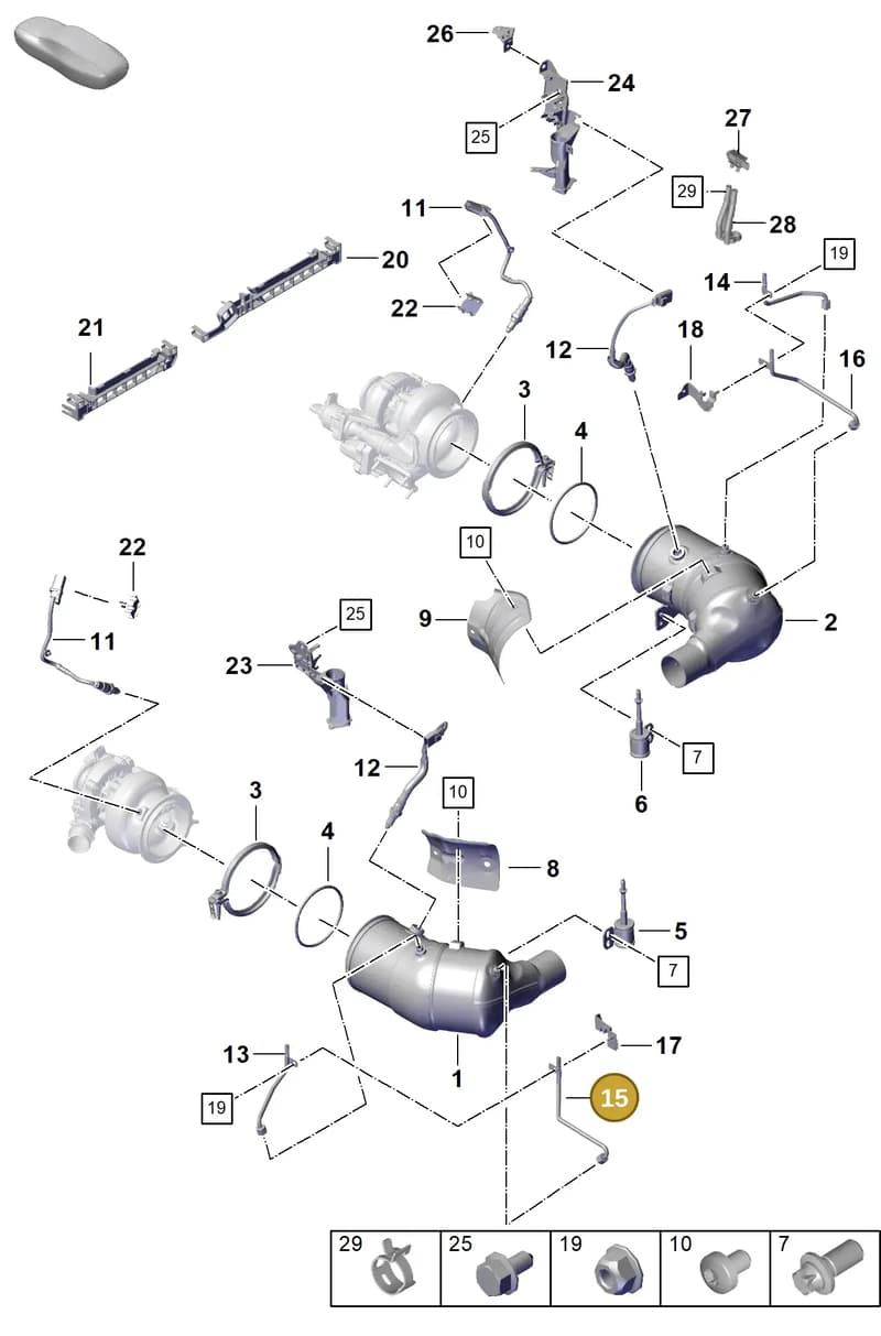 992251171B — Porsche 911 (2020-2022) diagram p57202200, position 15
