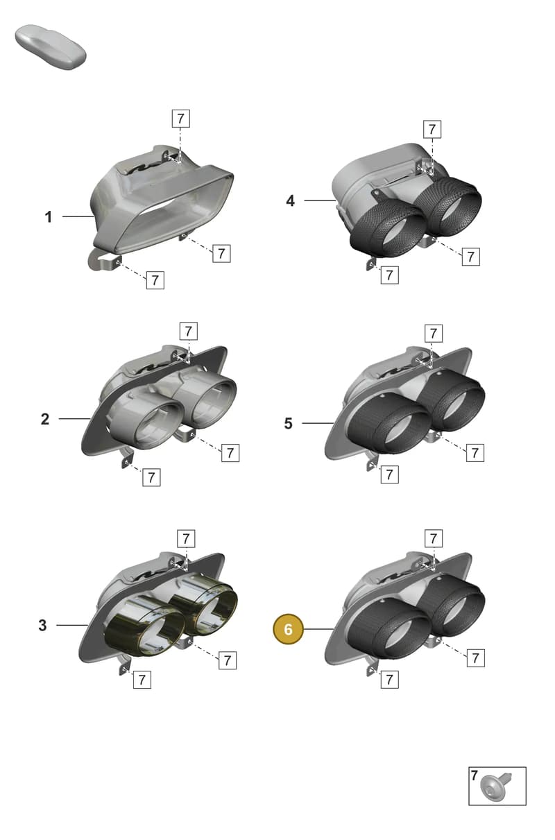 992251188AT — Porsche 911 (2018-2024) diagram p53202400, position 6