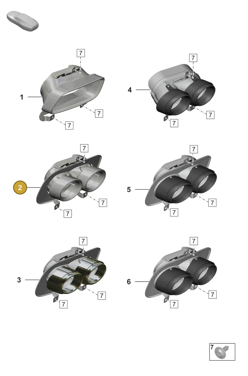 992251188BA — Porsche 911 (2018-2024) diagram p53202400, position 2