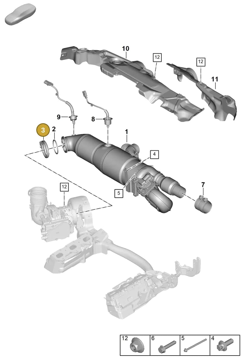 992251616 — Porsche 911 (2024-2025) diagram p63202260, position 3