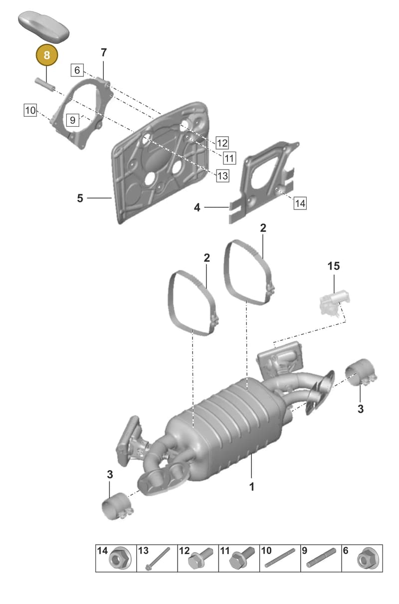 992253185 — Porsche 911 (2024-2025) diagram p53202300, position 8