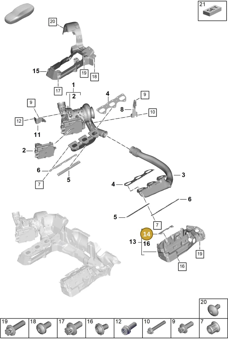 992253505 — Porsche 911 (2024-2025) diagram p63202050, position 14