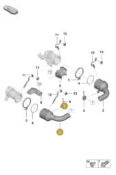 992254400D Porsche Catalytic Converter