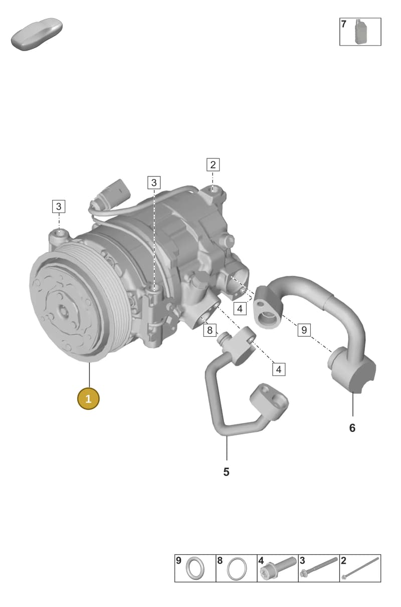 992260601J — Porsche 911 (2024-2025) diagram p53814200, position 1