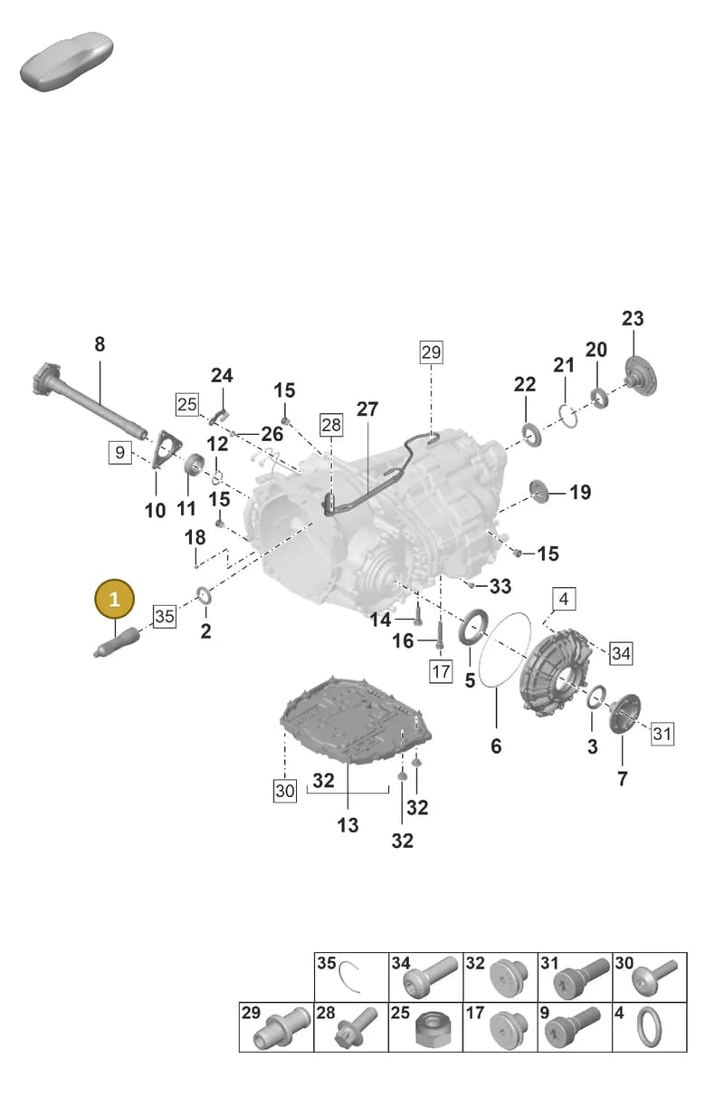 992307309 — Porsche 911 (2024-2025) diagram p53302100, position 1