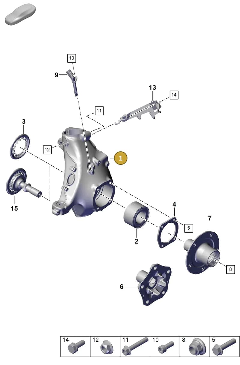 992407246CY — Porsche 911 (2020-2022) diagram p57401005, position 1