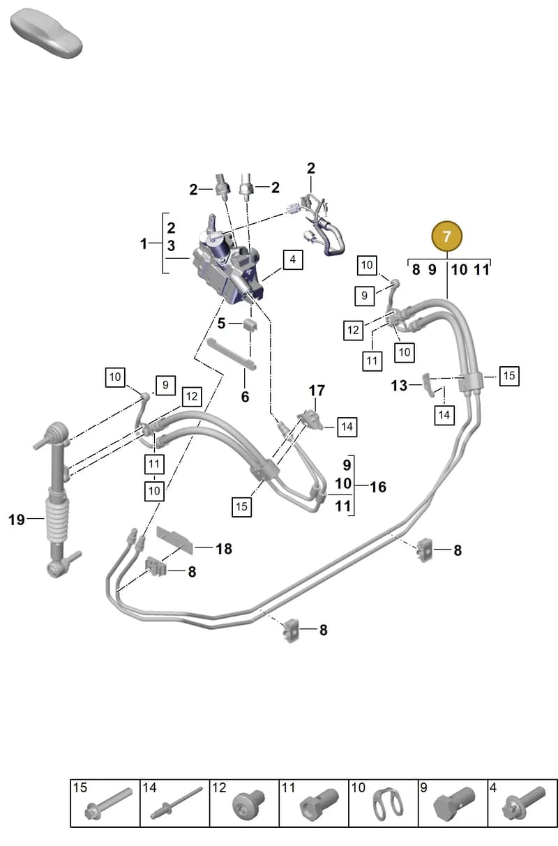 992411619 — Porsche 911 (2024-2025) diagram p63402200, position 7