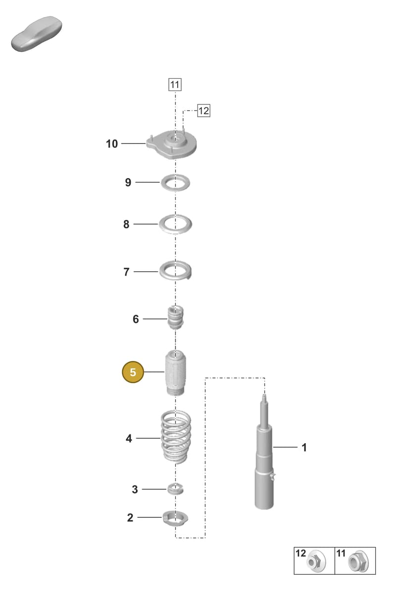 992411622N — Porsche 911 (2020-2022) diagram p53402000, position 5
