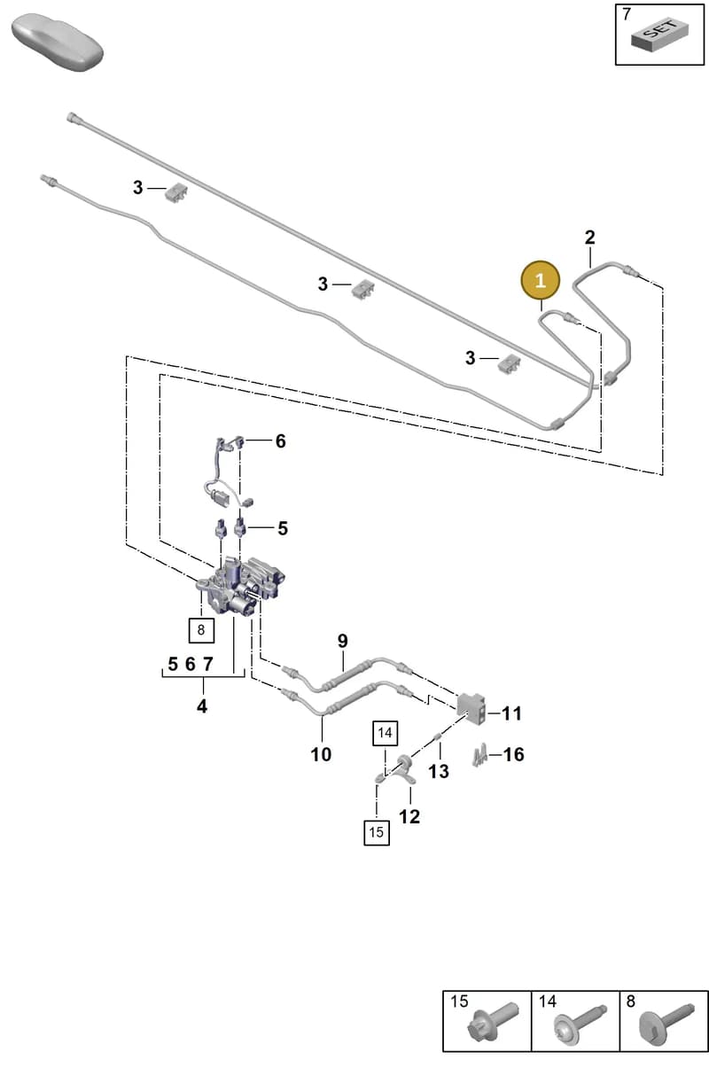 992411631 — Porsche 911 (2024-2025) diagram p63502150, position 1