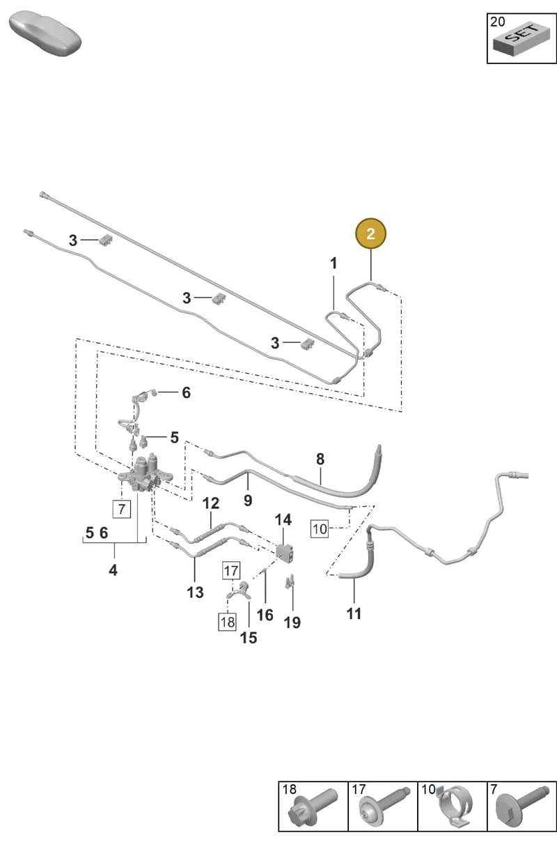 992411806 — Porsche 911 (2020-2022) diagram p53402110, position 2