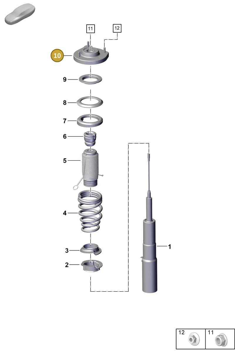992412321 — Porsche 911 (2024-2025) diagram p63402010, position 10