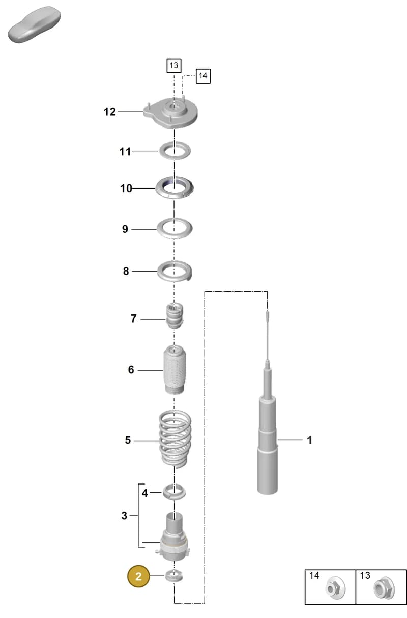 992412359 — Porsche 911 (2020-2022) diagram p57402010, position 2