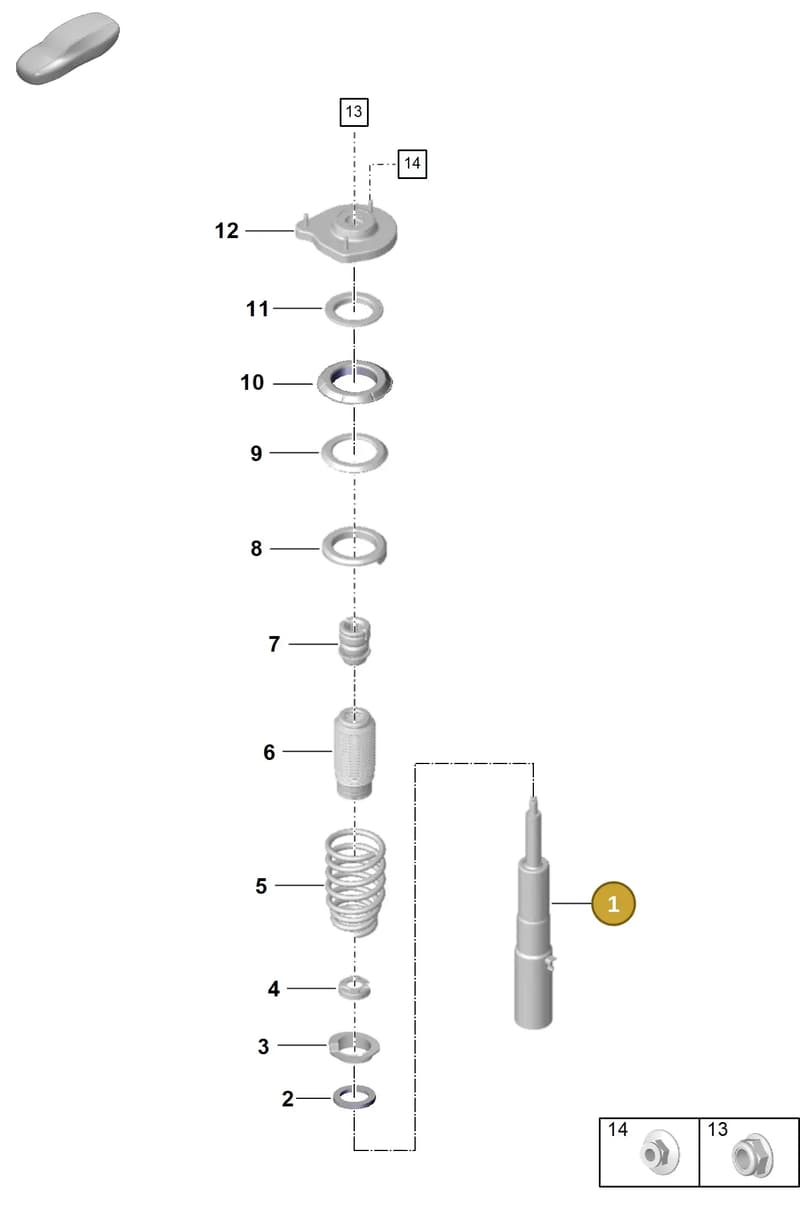 992413031AE — Porsche 911 (2020-2022) diagram p57402000, position 1