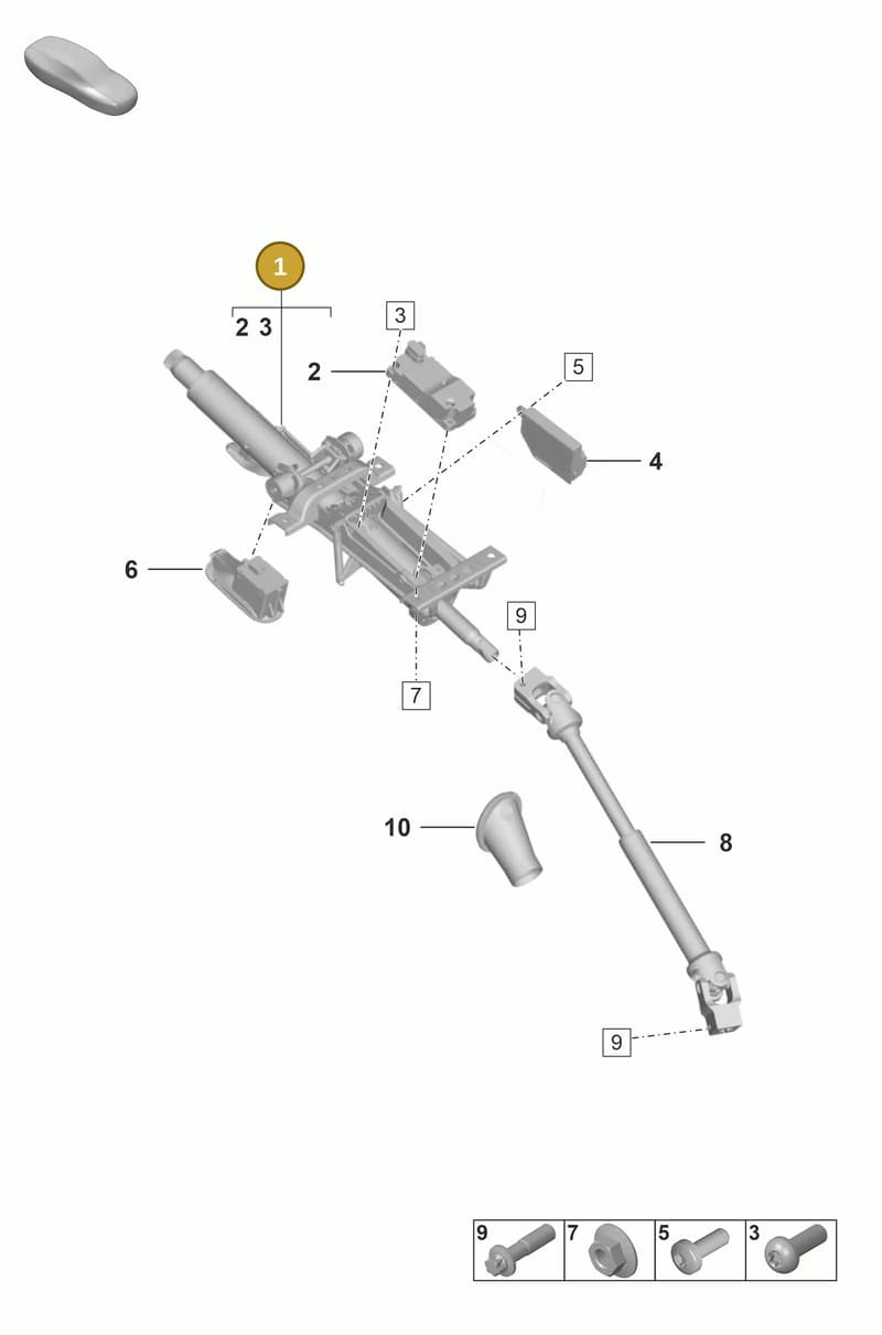 992419506H — Porsche 911 (2020-2022) diagram p53403300, position 1