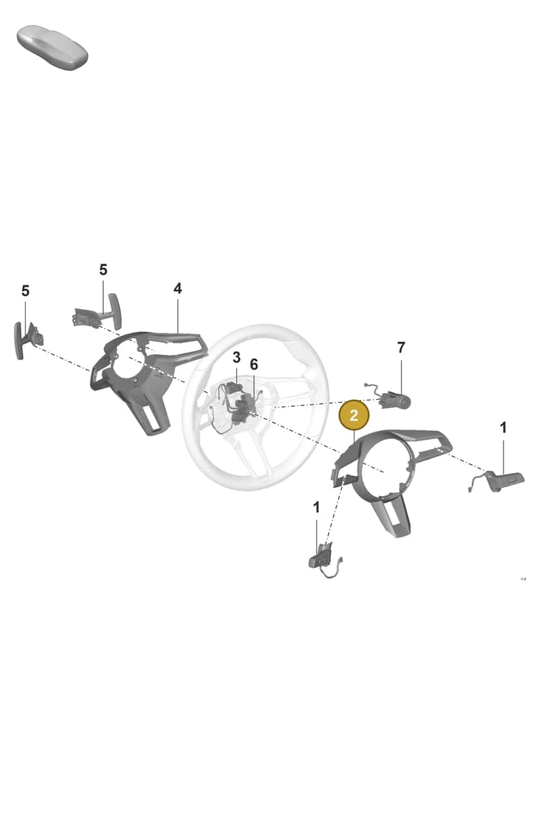 992419732AIV9 — Porsche GT3 RS (2021-) diagram p59403240, position 2