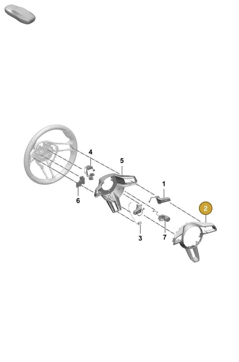 992419732CID8 — Porsche Taycan Sport Turismo (2023-) diagram p64403245, position 2