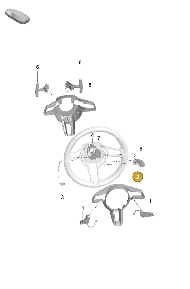 992419732IG6 — Porsche 992 Carrera 4 GTS (2018-2024) diagram p53403240, position 2