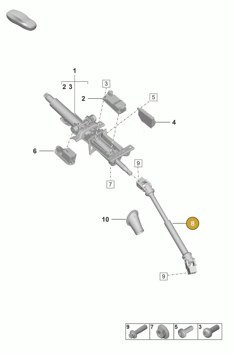 992419753C — Porsche 911 (2024-2025) diagram p53403300, position 8