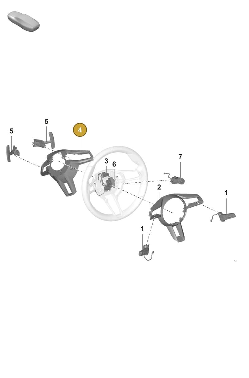 992419798B5Q0 — Porsche GT3 RS (2021-) diagram p59403240, position 4