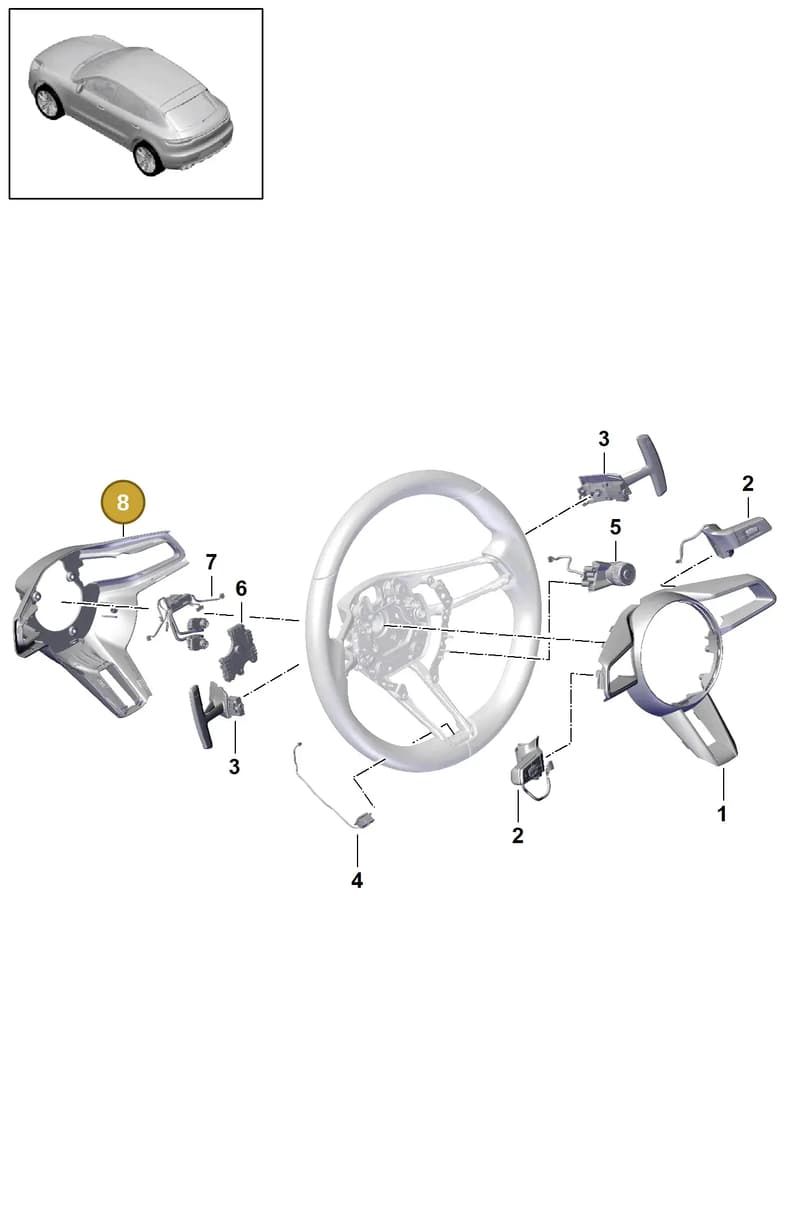 992419798C5Q0 — Porsche Macan R4 TFSI (2018-) diagram p52403020, position 8