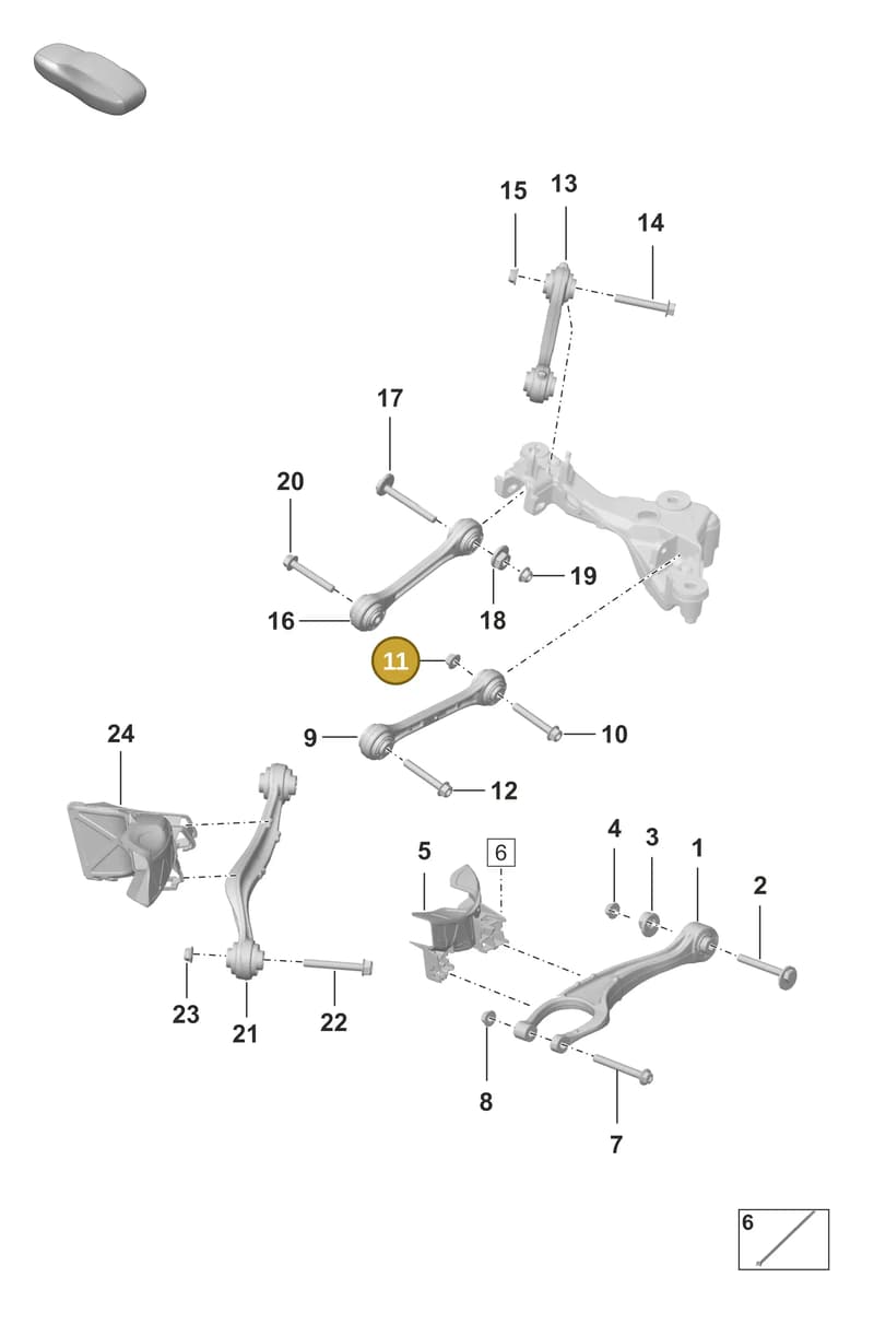 992501033AC — Porsche 911 (2020-2022) diagram p53501010, position 11