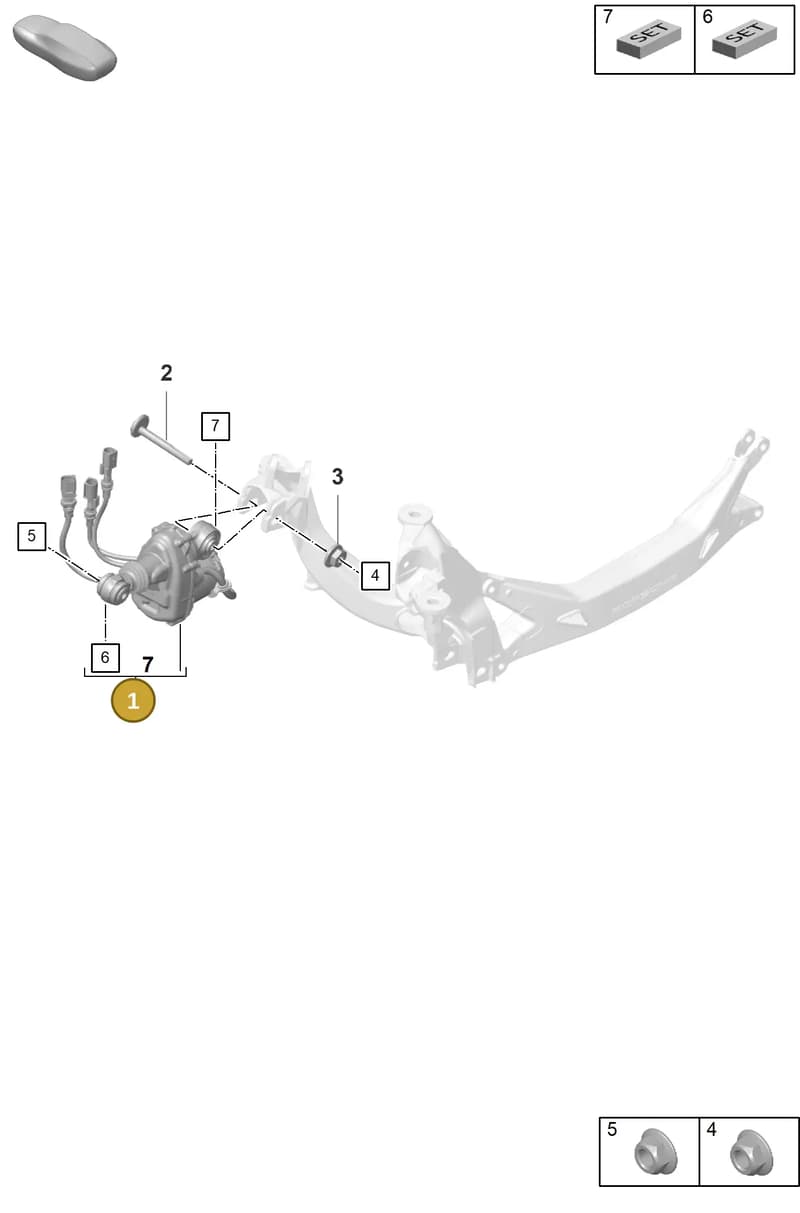 992501033AC — Porsche 911 (2021-2022) diagram p59503000, position 1