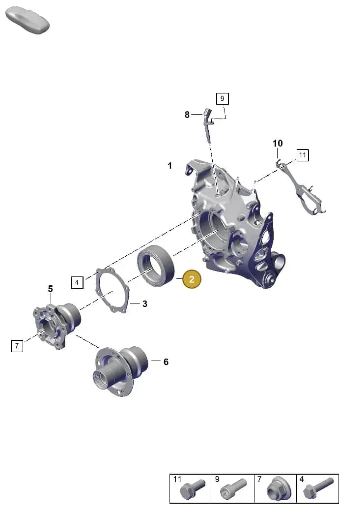 992501287 — Porsche 911 (2024-2025) diagram p63501020, position 2