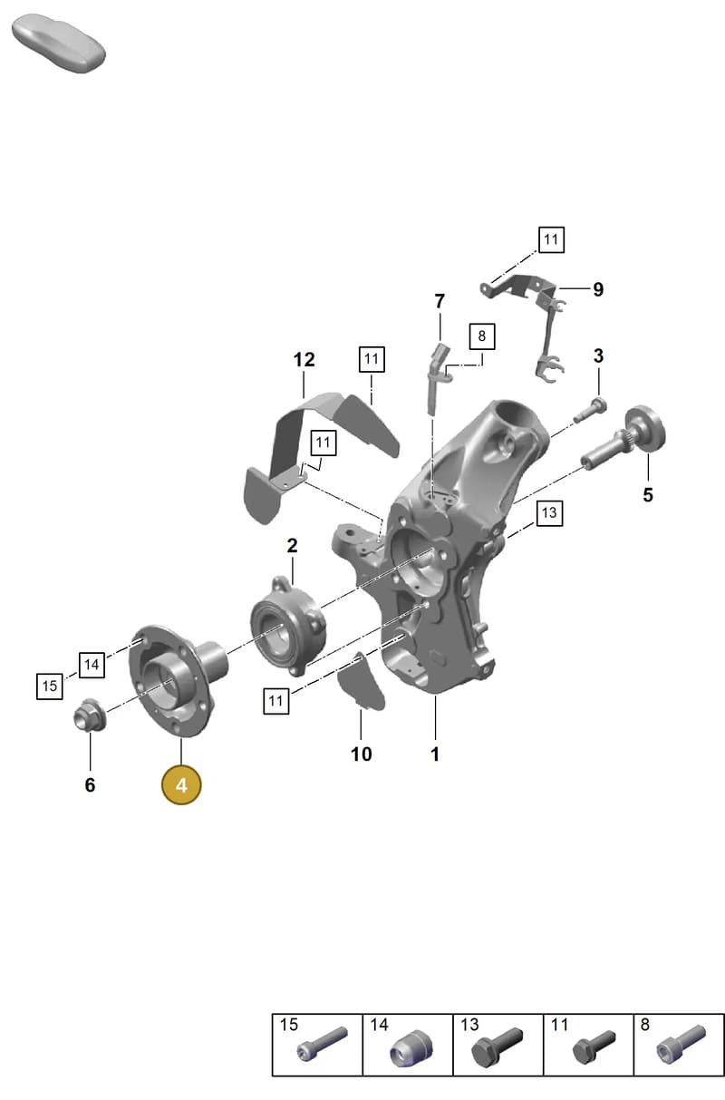 992501651D — Porsche Cayman (2019-2022) diagram p55401050, position 4