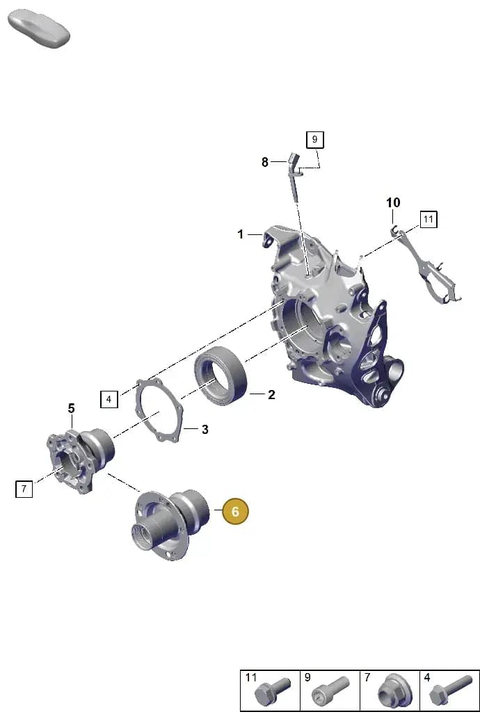 992501651L — Porsche 911 (2024-2025) diagram p63501020, position 6