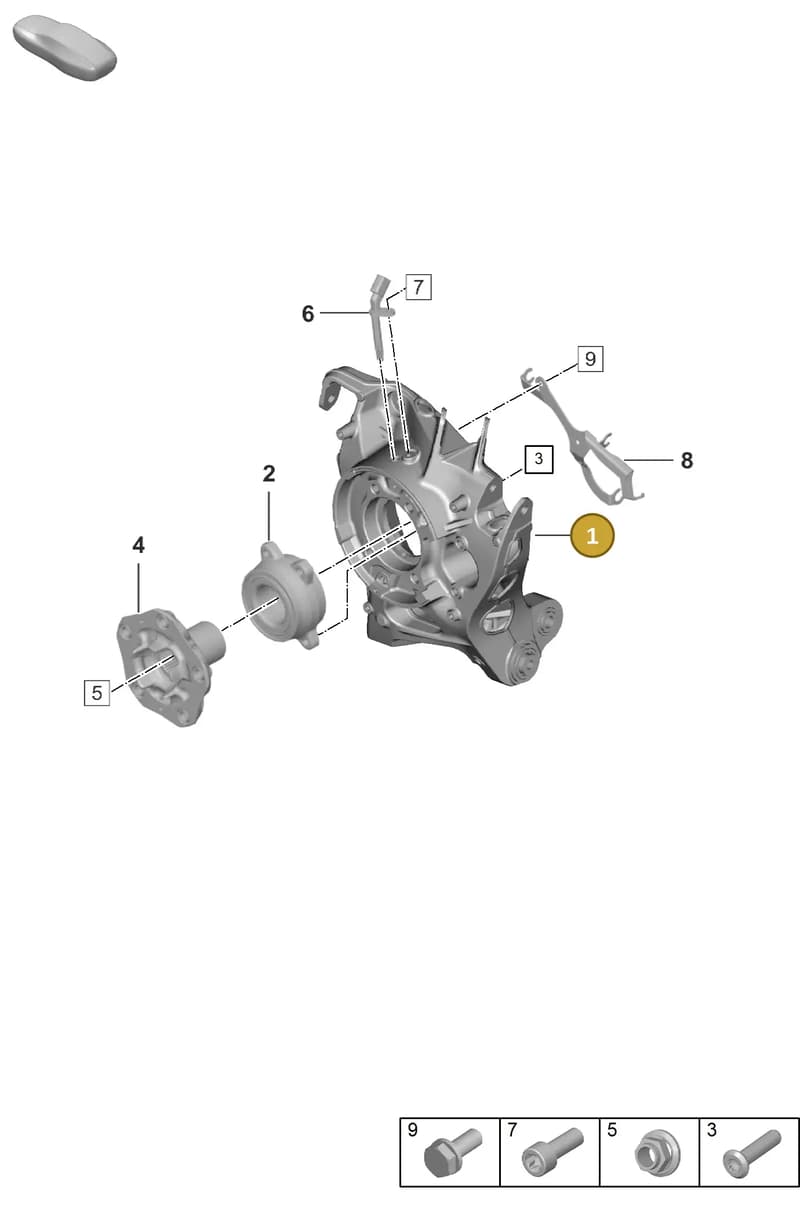 992505051BY — Porsche 911 (2018-2024) diagram p53501000, position 1