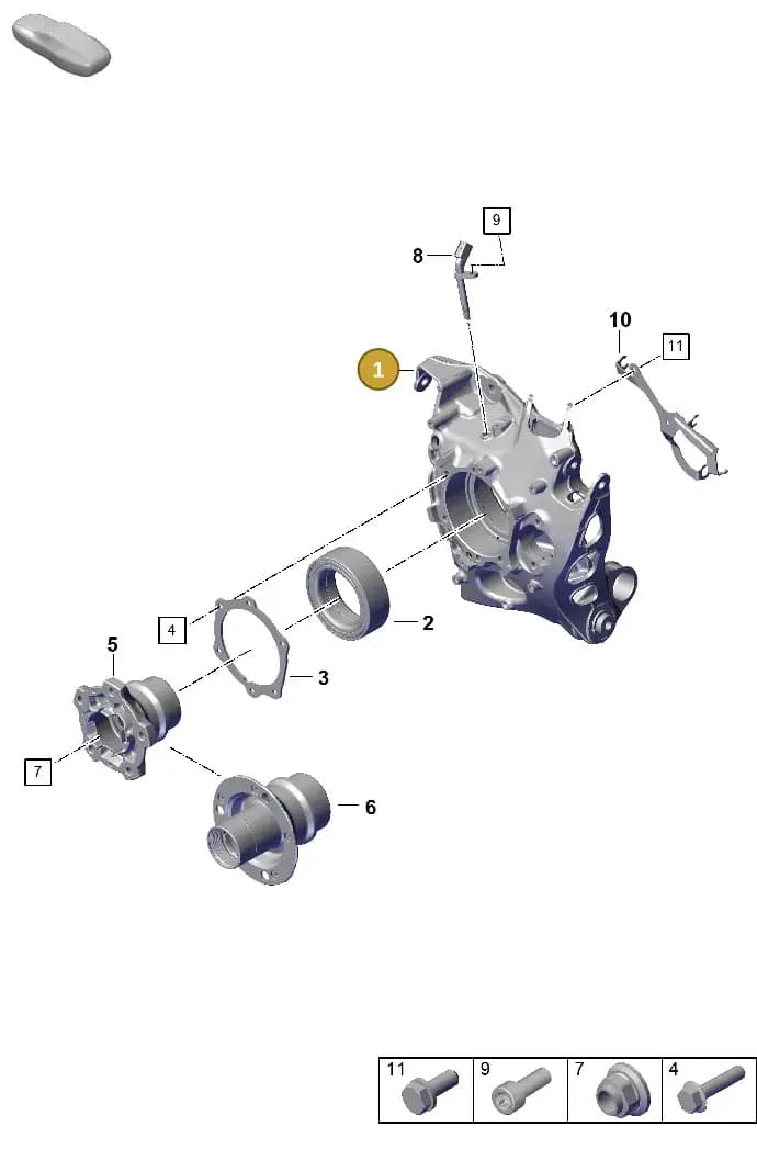 992505051GY — Porsche 911 (2024-2025) diagram p63501020, position 1