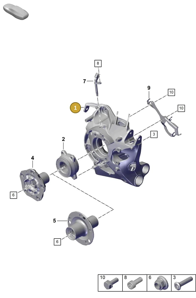 992505052CY — Porsche 911 (2020-2022) diagram p57501000, position 1