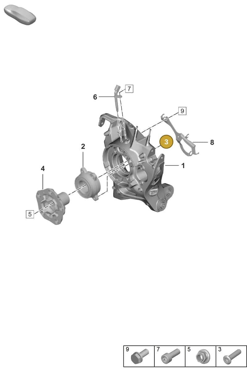 992505063A — Porsche 911 (2018-2024) diagram p53501000, position 3