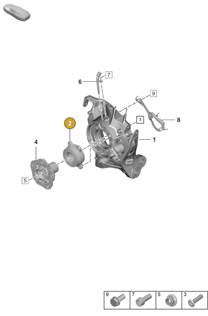 992505064D — Porsche 911 (2018-2024) diagram p53501000, position 2