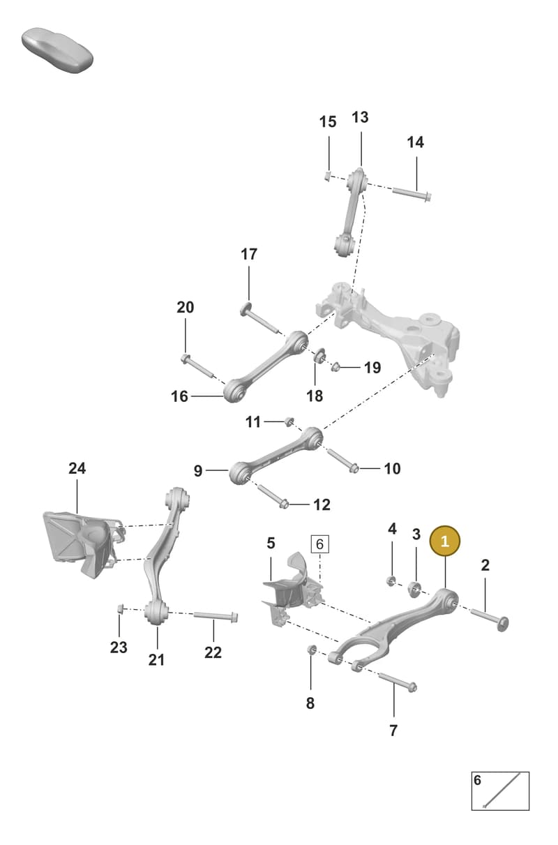 992505311 — Porsche 911 (2024-2025) diagram p53501010, position 1