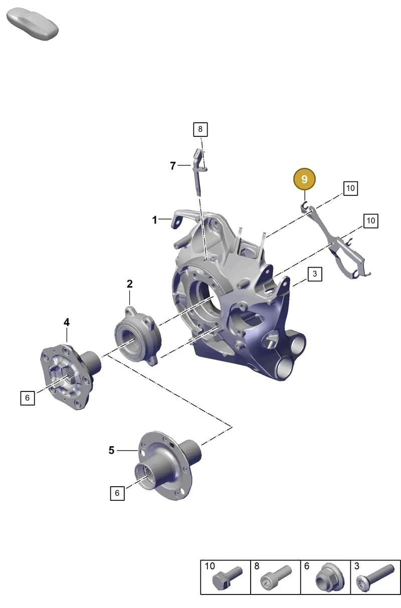 992505475K — Porsche 911 (2020-2022) diagram p57501000, position 9