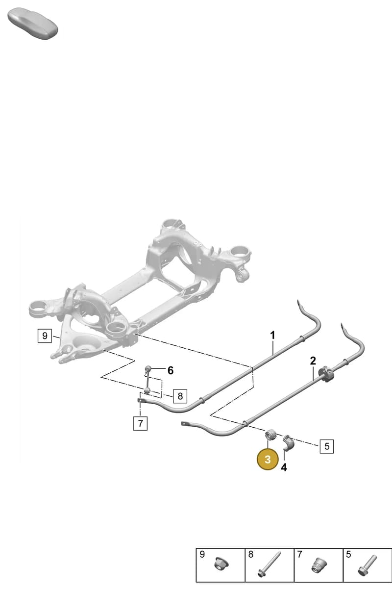 992511035A — Porsche Taycan Sport Turismo (2023-2025) diagram p64502100, position 3
