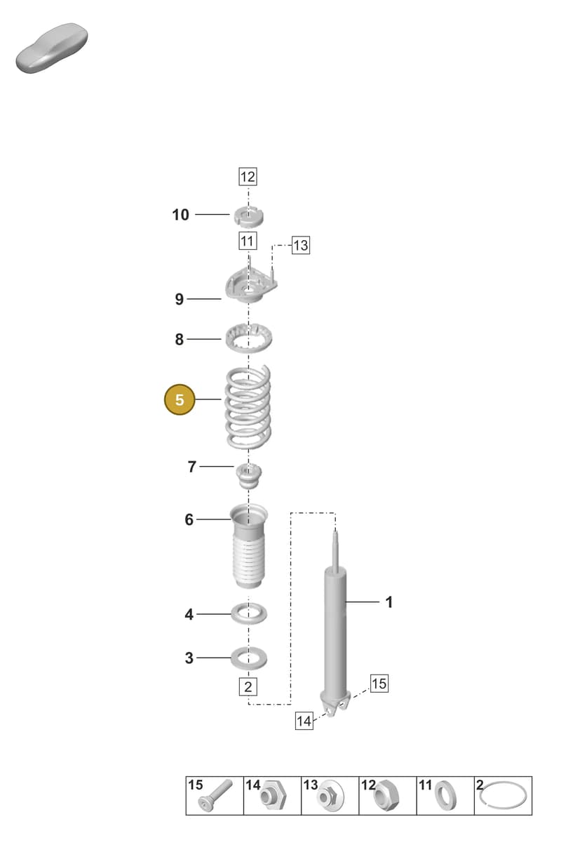992511115B504 — Porsche 911 (2020-2022) diagram p53502000, position 5