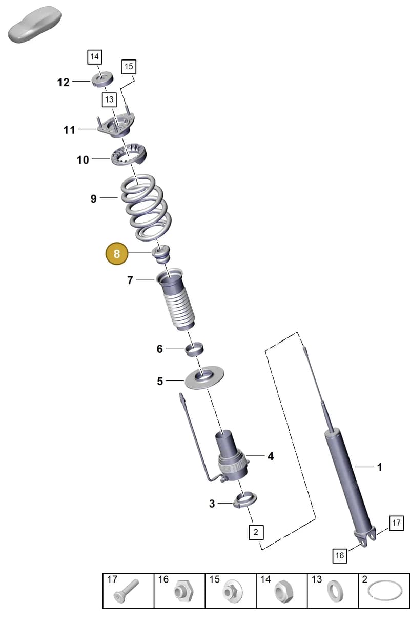 992512131 — Porsche 911 (2018-2024) diagram p53502015, position 8
