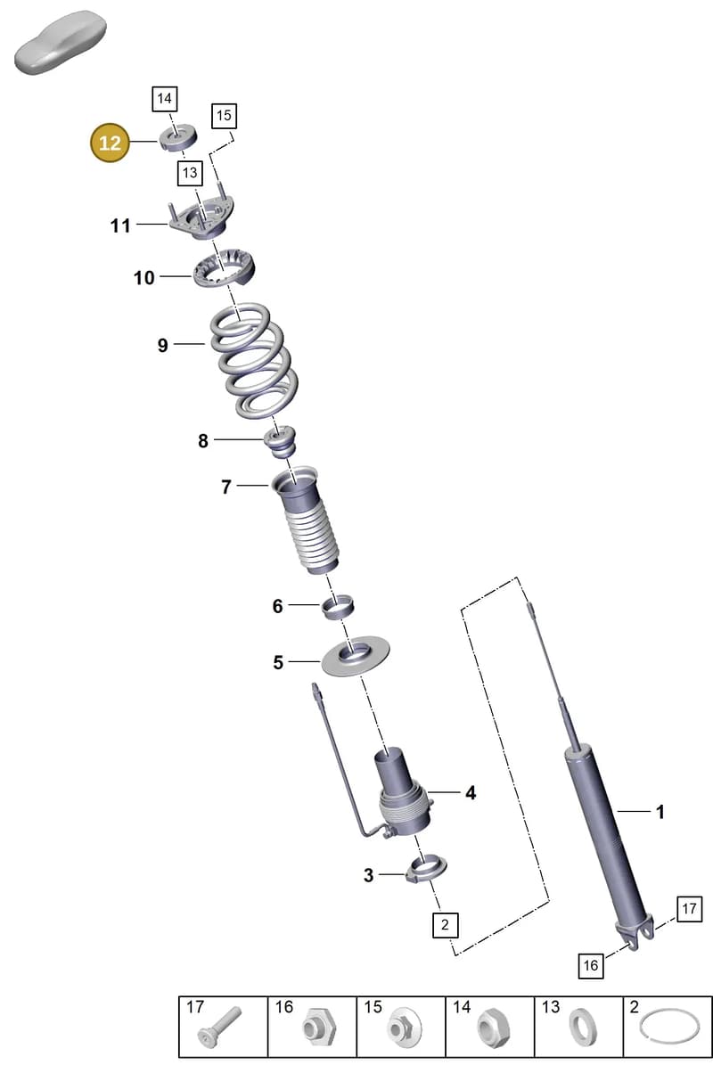 992512353A — Porsche 911 (2018-2024) diagram p53502015, position 12