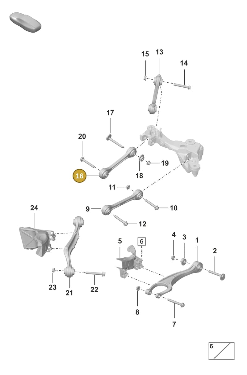 992598070 — Porsche 911 (2020-2022) diagram p53501010, position 16