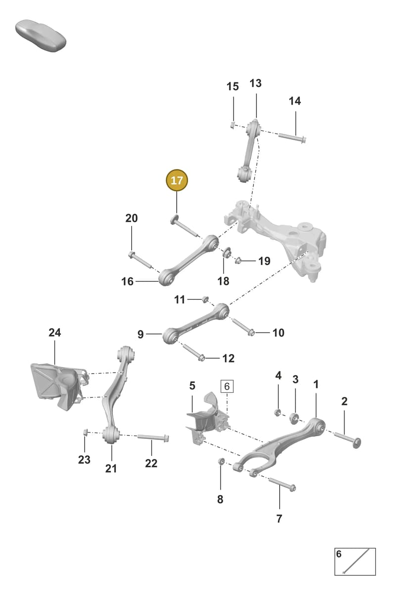 992598071 — Porsche 911 (2020-2022) diagram p53501010, position 17